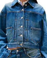 Tommy Jeans Women's Cotton Embroidered Denim Jacket