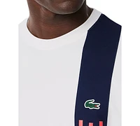 Lacoste Men's Short Sleeve Performance Logo Stripe T-Shirt - HI1