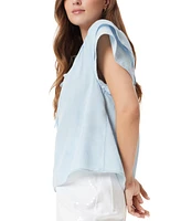 Sam Edelman Women's Tabitha Short-Sleeve Raglan Blouse