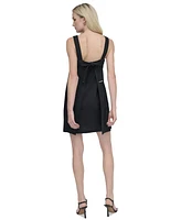 Dkny Women's Bow-Back Sleeveless A-Line Dress