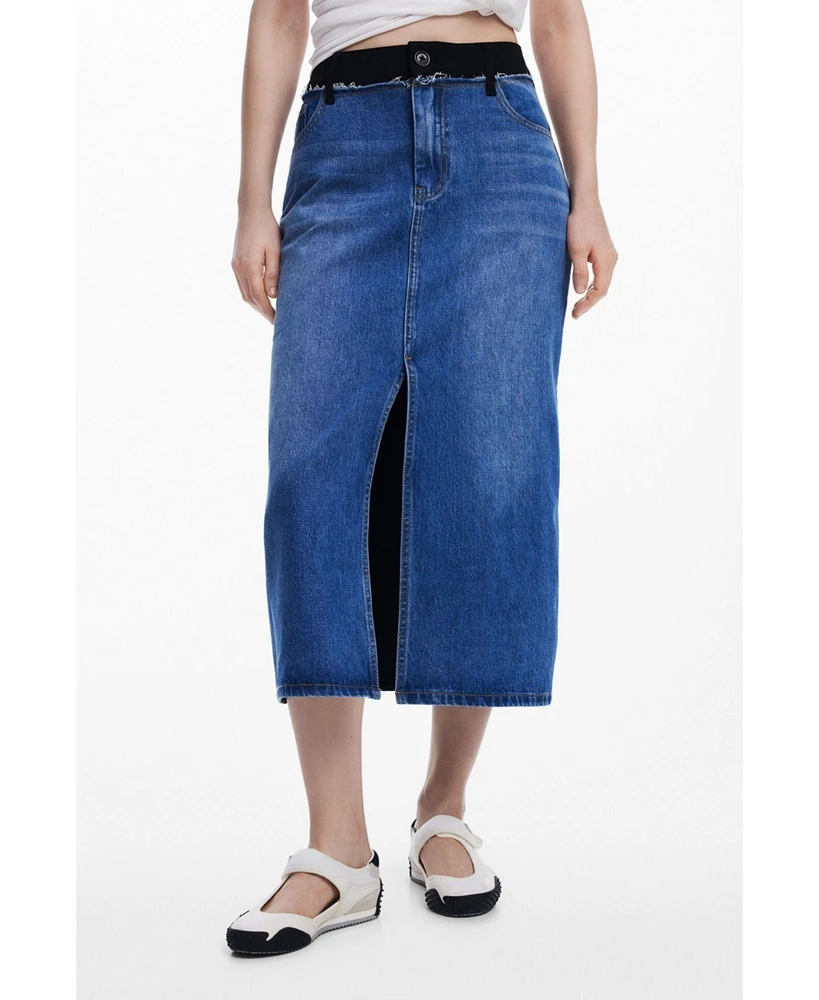 Desigual Women's Two-tone skirt