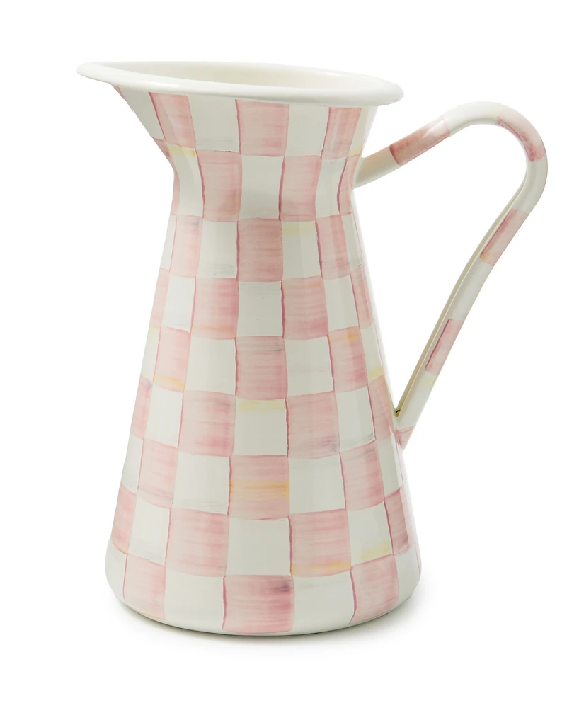 Mackenzie-Childs Rosy Check Large Practical Pitcher