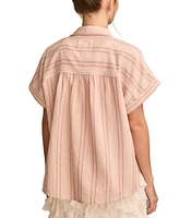 Lucky Brand Women's Roll-Cuff Button-Front Shirt