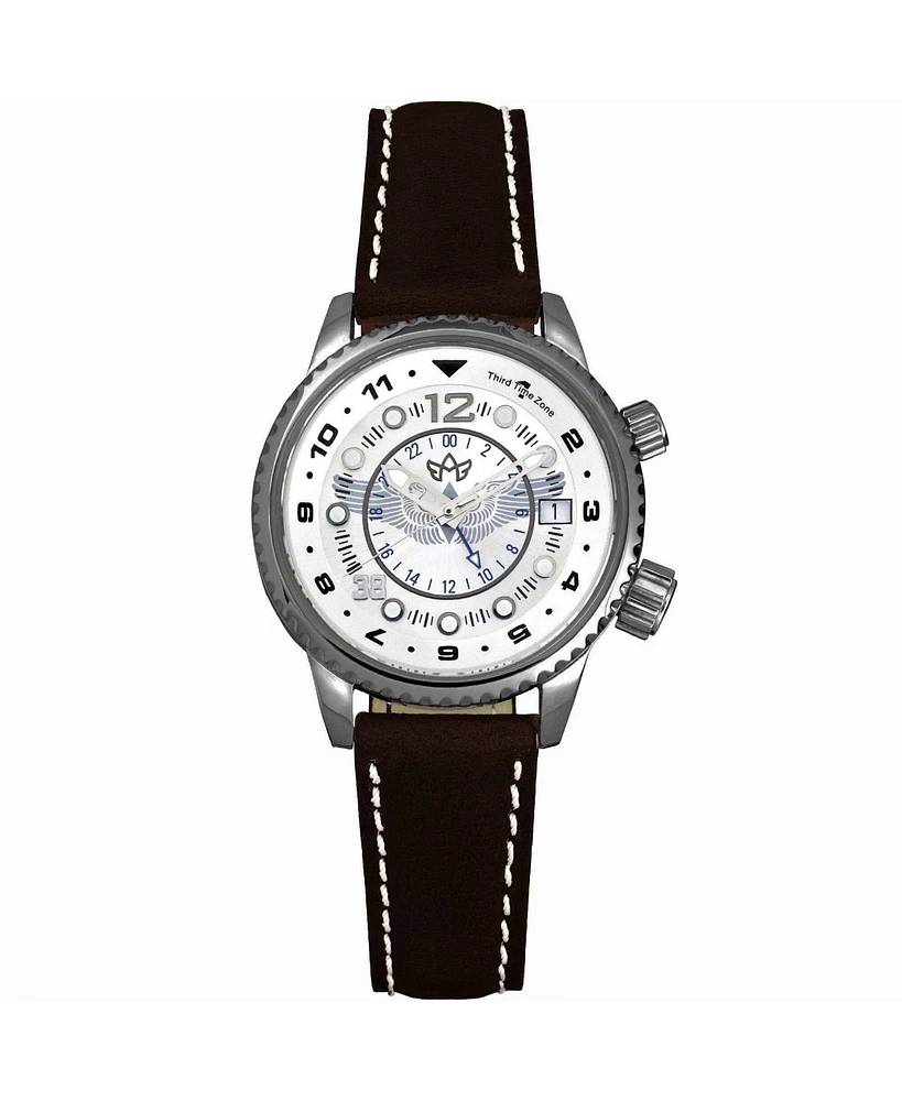 Abingdon Women's Wasp Tribute Tri-Time Gunmetal Watch, 33mm