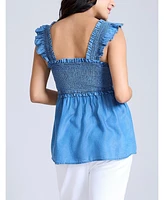 Motherhood Maternity Ruffle Sleeve Detail Top