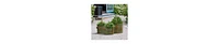 Patina Rust Metal Planters – Set of 3 Tinged Buckets with Handles