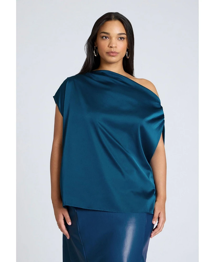 Eloquii Plus Draped Off The Shoulder Top