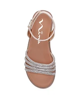 Nina Big Girls Lois Shimmer Flat Sandals
