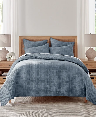 Levtex Melange Stitch Stitching -Pc. Quilt Set