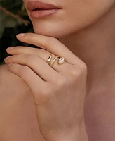 Ettika Marquise Crystal Coiled Ring