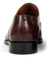 Anthony Veer Men's Windsor Broque Cap Toe Leather Oxford Dress Shoes