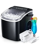 Cowsar 26.5lbs Ice Maker Portable Countertop, 9 Bullet Cubes 6 Mins, Self-Cleaning