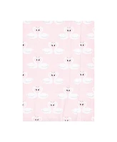 Hudson Baby Boys and Girls Cotton Poly Flannel Burp Cloths 8-Pack, Fairytale Princess, One Size