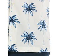 Cubavera Men's Palm Tree Print Short-Sleeve Button-Down Shirt