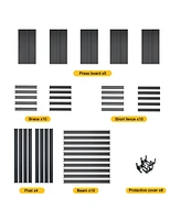 Storage Shelves 5 Tier Heavy Duty Metal Shelving Unit Adjustable Shelving Units and Storage Rack Kitchen Garage Shelf H78 W47.2 D18