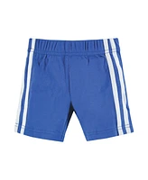 Hudson Baby Boys Shorts Bottoms 4-Pack, Blue, 9-12 Months