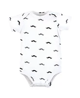 Hudson Baby Boys Cotton Bodysuits, Plaid Bow Tie, 9-12 Months