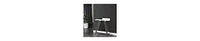 Modern Wood Console Table with Corner Storage Compartment