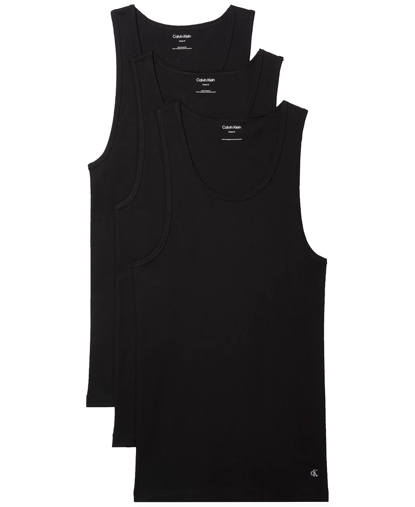 Calvin Klein Men's 3-Pack Cotton Classics Tank Tops