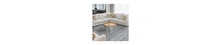 Round Coffee Table – Handcrafted Wood Top with Elegant Carved Edge
