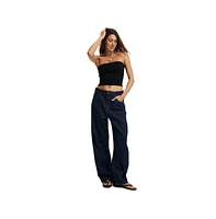 Cotton On Women's Baby Rib Button Bandeau