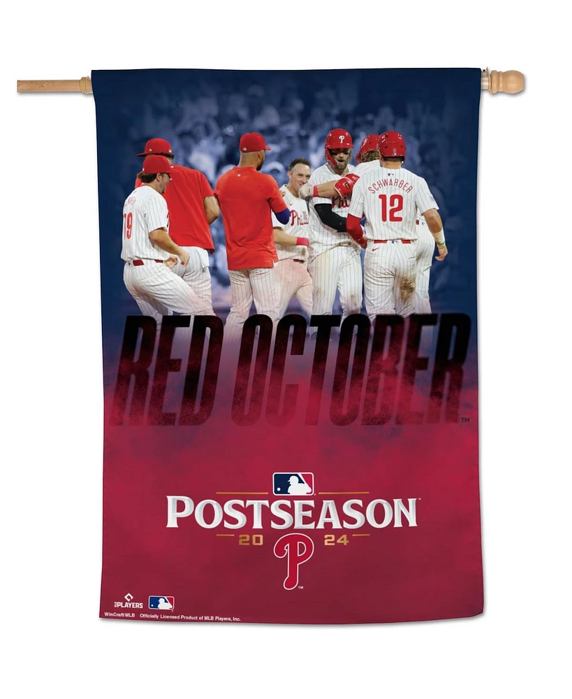 Wincraft Philadelphia Phillies 2024 Mlb Postseason Red October 28" x 40" One-Sided Vertical Banner