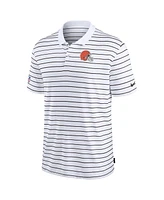 Nike Men's White Cleveland Browns Sideline Lock Up Victory Performance Polo Shirt