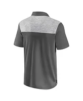 Fanatics Men's Heather Gray New England Patriots Long Shot Polo Shirt