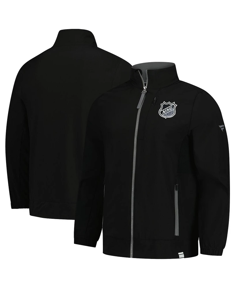 Fanatics Men's Black Nhl Authentic Pro Rink Coaches Full-Zip Jacket