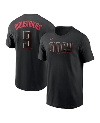 Nike Men's Mike Moustakas Black Cincinnati Reds City Connect Name Number T-Shirt