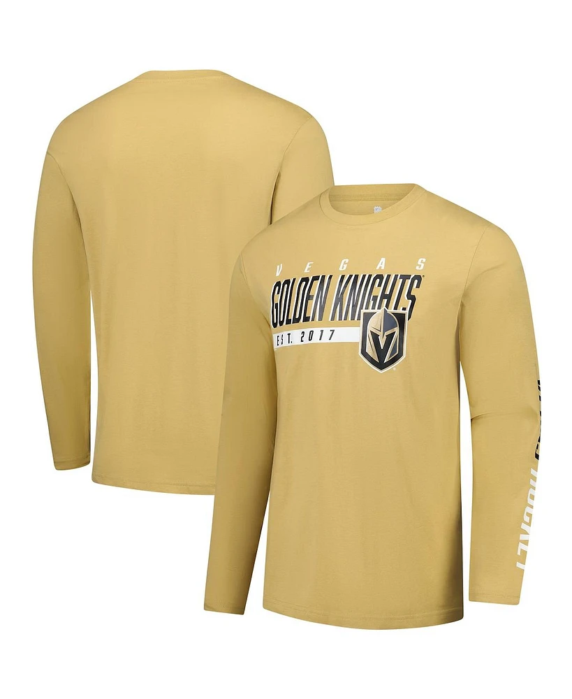 Fanatics Men's Gold Vegas Golden Knights Long Sleeve T-Shirt
