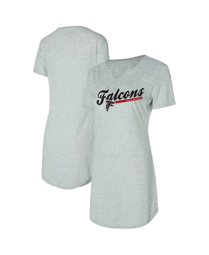 Concepts Sport Women's Gray Atlanta Falcons Petition Knit Nightshirt