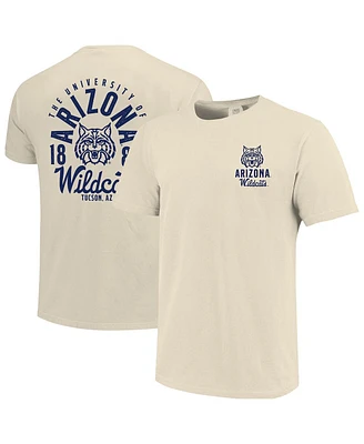 Image One Men's Cream Arizona Wildcats Comfort Colors Mascot Overlay T-Shirt