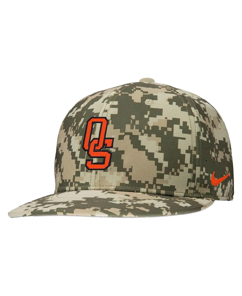 Nike Men's Digital Camo Oklahoma State Cowboys On-Field Baseball Performance Fitted Hat