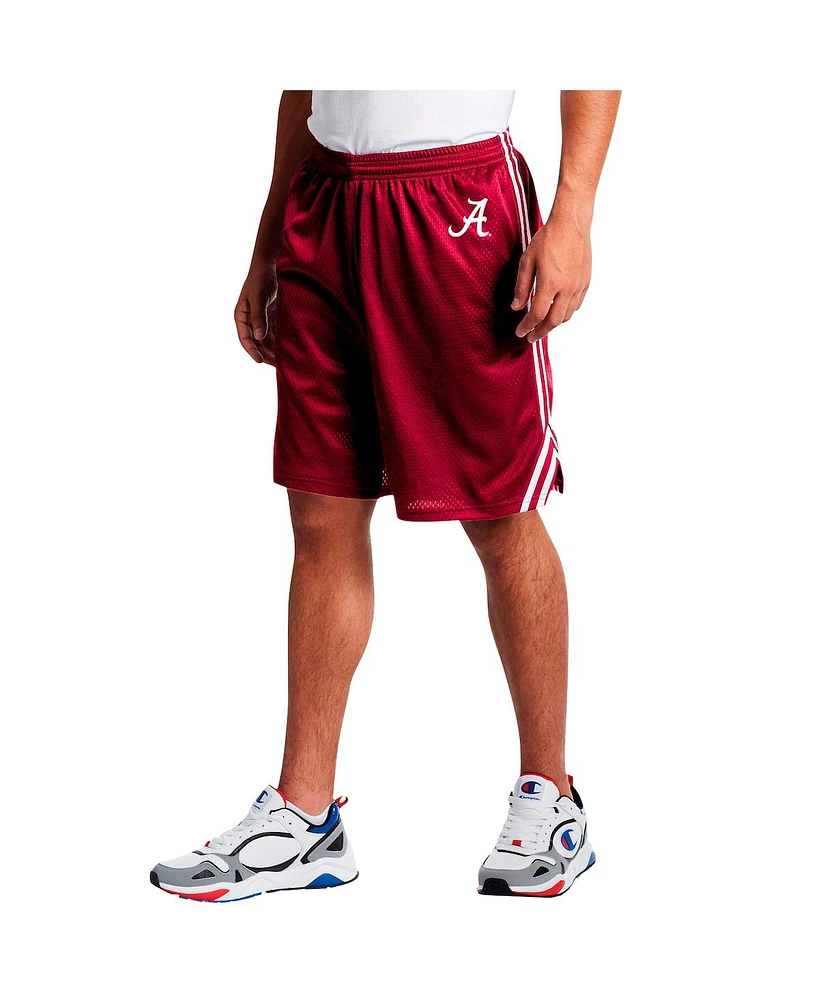 Fanatics Men's Crimson Alabama Tide Big Tall Dual Stripe Mesh Shorts