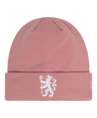 New Era Men's Pink Chelsea Seasonal Cuffed Knit Hat