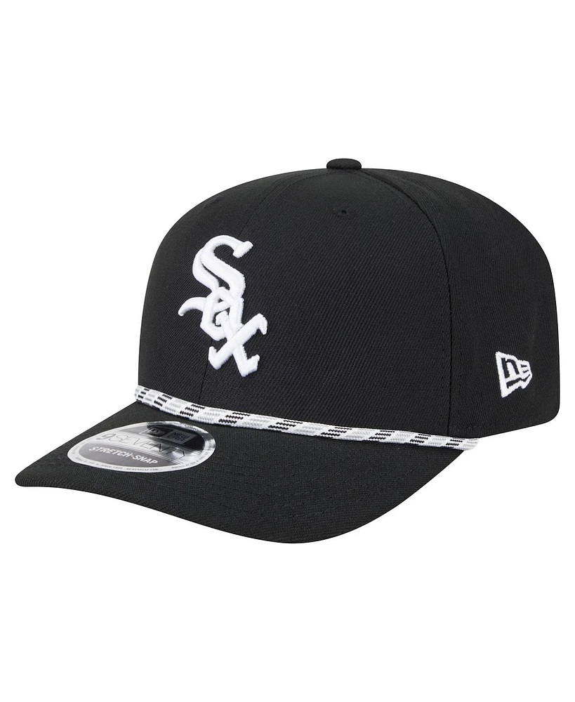 New Era Men's Black Chicago White Sox Multi-Rope 9Seventy Stretch-Snap Hat