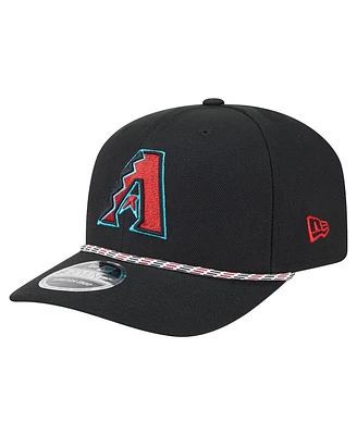 New Era Men's Black Arizona Diamondbacks Multi-Rope 9Seventy Stretch-Snap Hat
