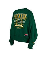 New Era Women's Green Bay Packers Throwback Boxy Sweatshirt