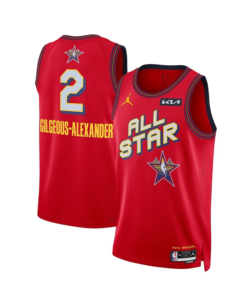 Nike Men's and Women's Shai Gilgeous-Alexander Red 2025 Nba All-Star Game Swingman Player Jersey