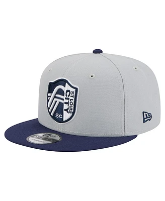 New Era Men's Gray St. Louis City Sc Color Pack Two-Tone 9FIFTY Snapback Hat