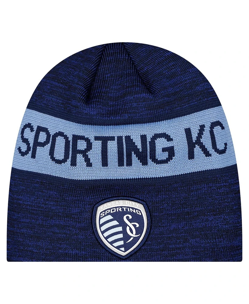 New Era Men's Navy Sporting Kansas City 2025 Kickoff Beanie Hat