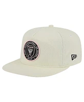 New Era Men's Cream Inter Miami Cf 2025 Kickoff Snapback Golfer Hat