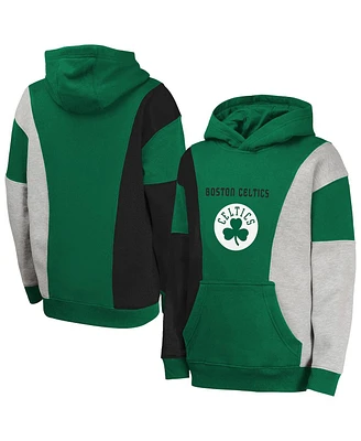 Outerstuff Big Boys and Girls Green Boston Celtics Ace The Hole Pullover Hoodie