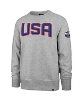 '47 Brand Men's Heather Gray Usa 2025 4 Nations Face-Off Headline Sweatshirt