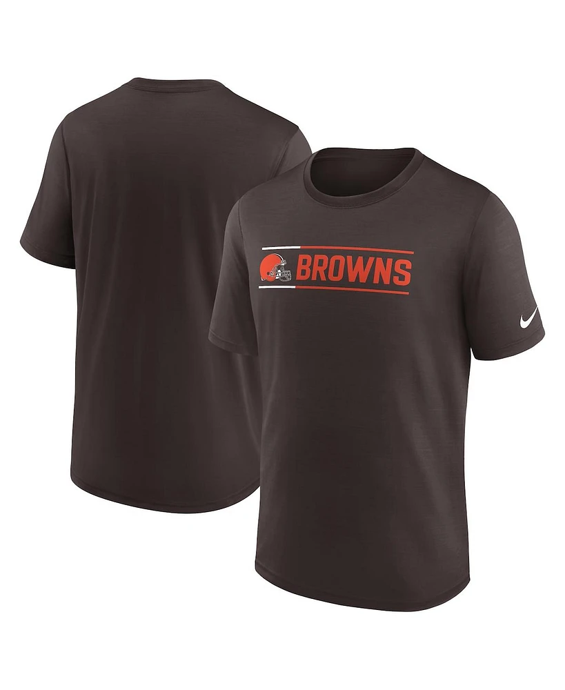 Nike Men's Brown Cleveland Browns Exceed Performance T-Shirt