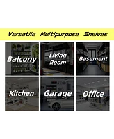 5 Tier Heavy Duty Metal Storage Shelves ,Easy to Assemble ,Adjustable ,Storage Shelves for Basements, Garages and Kitchen