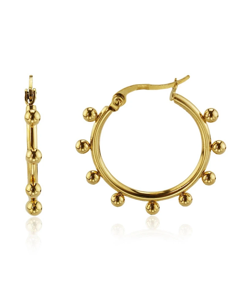 Bubble Hoop Earring in Stainless Steel