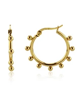 Bubble Hoop Earring in Stainless Steel