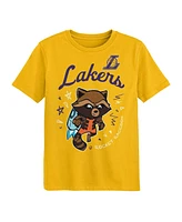 Outerstuff Preschool 2-Piece Los Angeles Lakers Guardians Of The Galaxy T-Shirt Set
